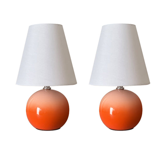11-inch Gradient Ceramic Table Lamps Set of 2 Bulbs Included