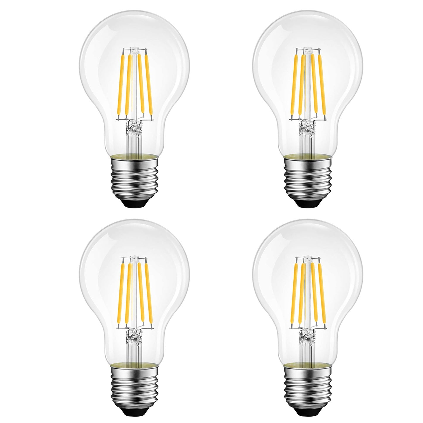 8W A60 Dimmable LED Bulb 2700k Medium Base