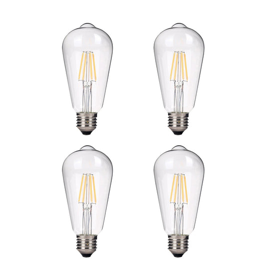 4W ST64 Dimmable Vintage LED Edison Bulbs 2700k Medium Base