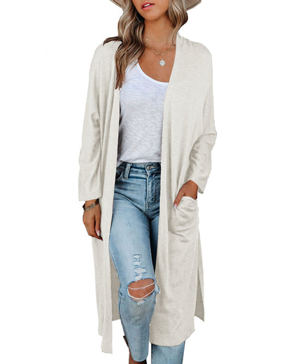 Women's Long Sleeve Cardigan Knit Sweater