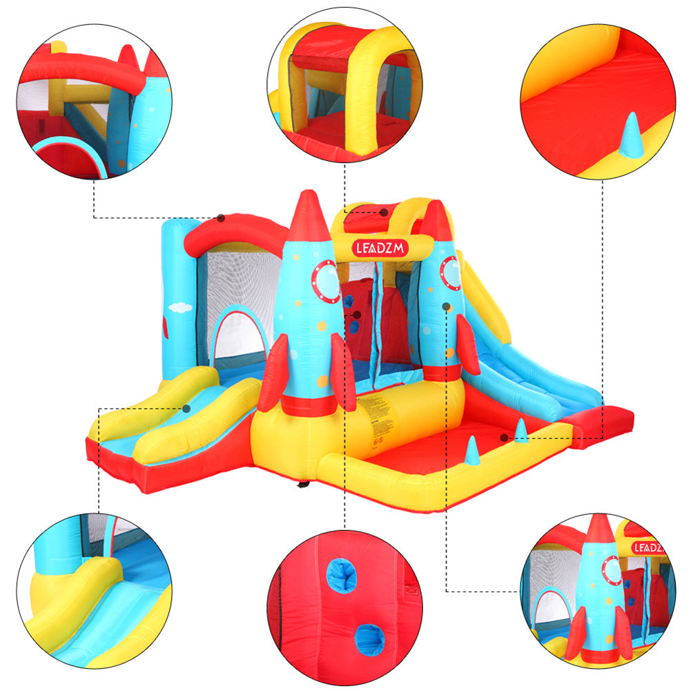 THBOXES Inflatable Bouncer with Air Blower Colorful