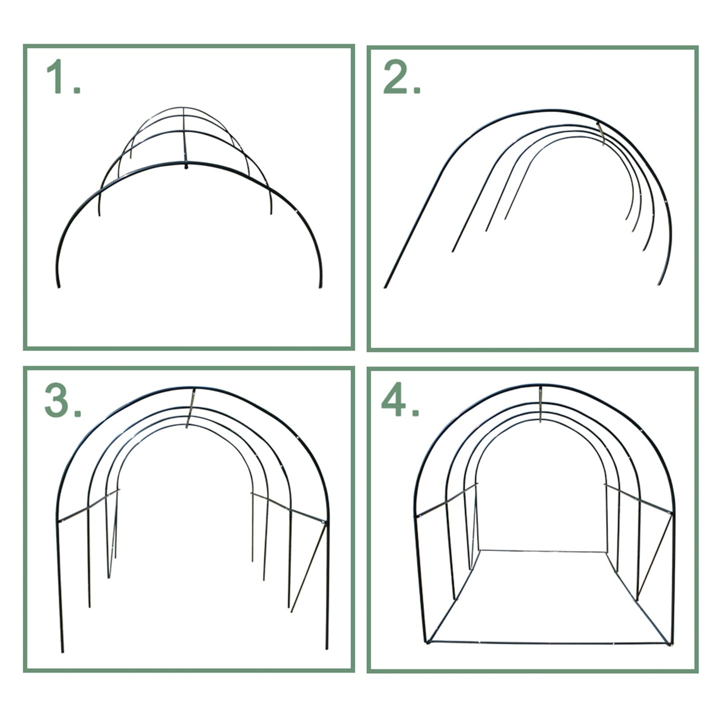 THBOXES 12鈥瞲7鈥瞲7鈥?Indoor Outdoor Greenhouse for Garden Patio Backyard Balcony Green