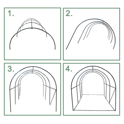 THBOXES 12鈥瞲7鈥瞲7鈥?Indoor Outdoor Greenhouse for Garden Patio Backyard Balcony Green