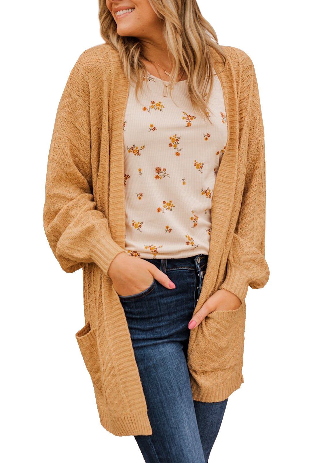 Women's Cardigan Chunky Knit Sweater Cardigan Jacket