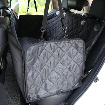 BEESCLOVER Pet Seat Cover with Zipper Adjustable Waterproof Anti-UV Black