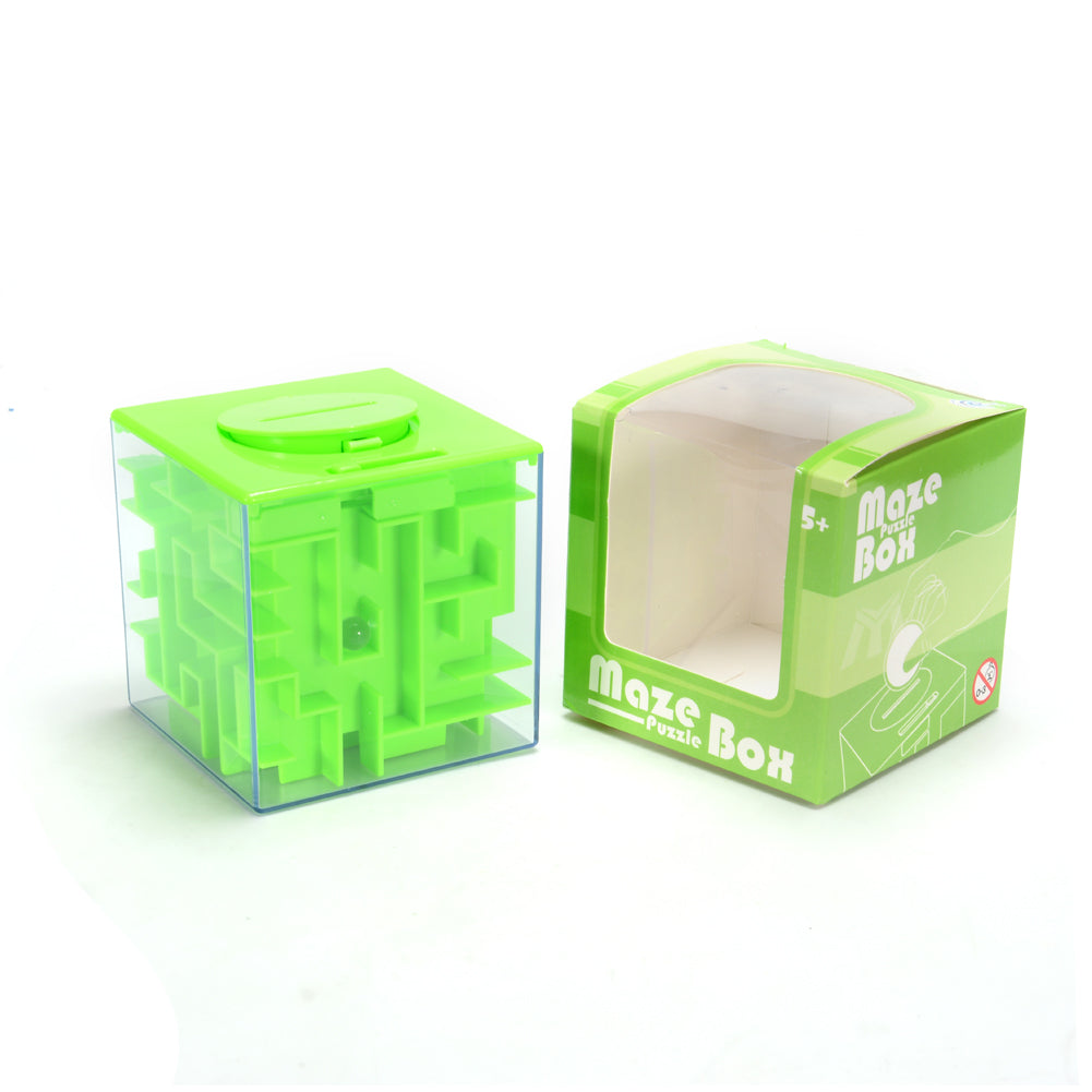 YIWA Maze Puzzle Money Box Money Saving Box Green