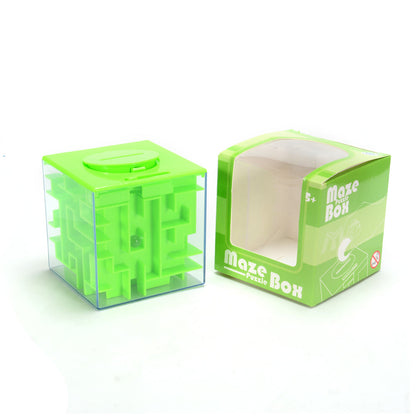 WHIZMAX Maze Puzzle Money Box Money Saving Box Blue