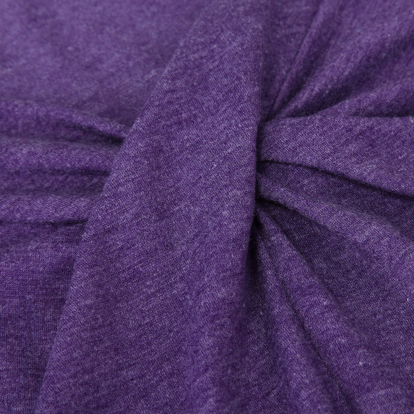CLEARLOVE knot hem tops for women V Neck Blouse Purple