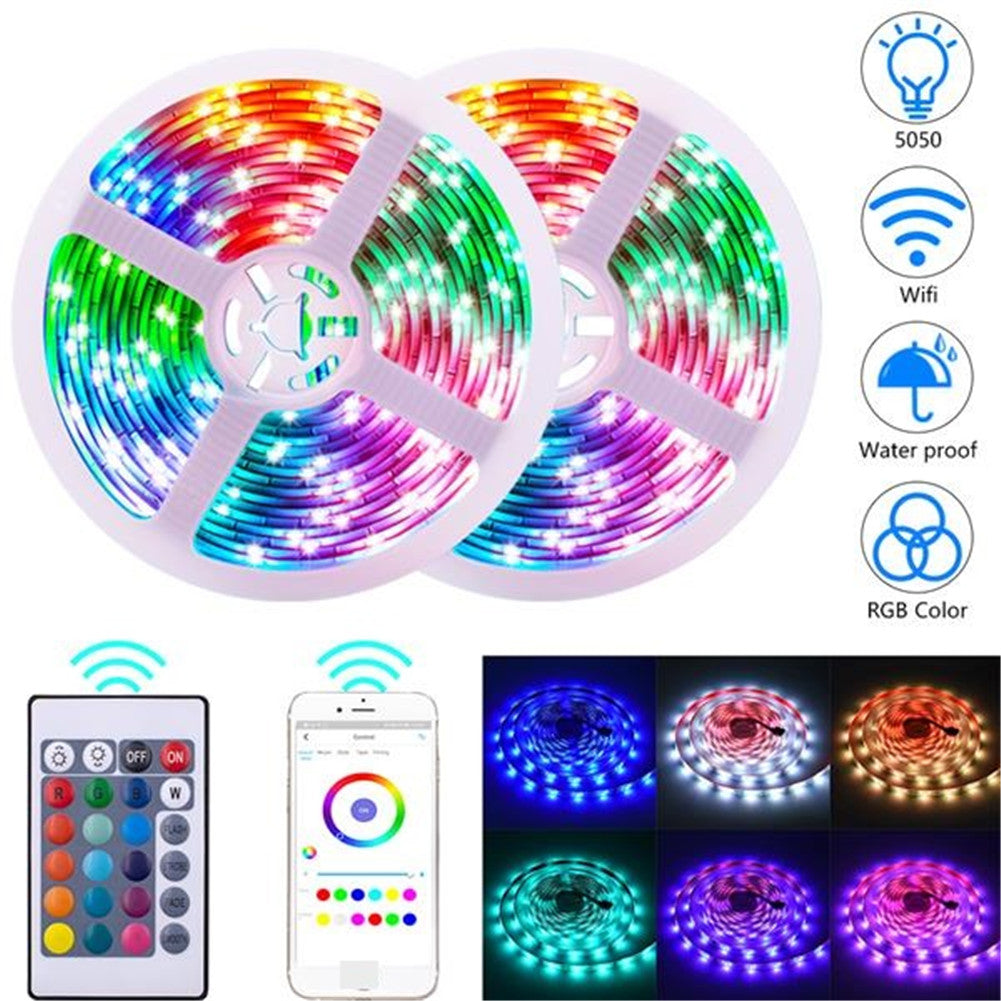 REDCOLOURFUL 10m 300leds RGB Strip Light 24 keys WIFI Controller