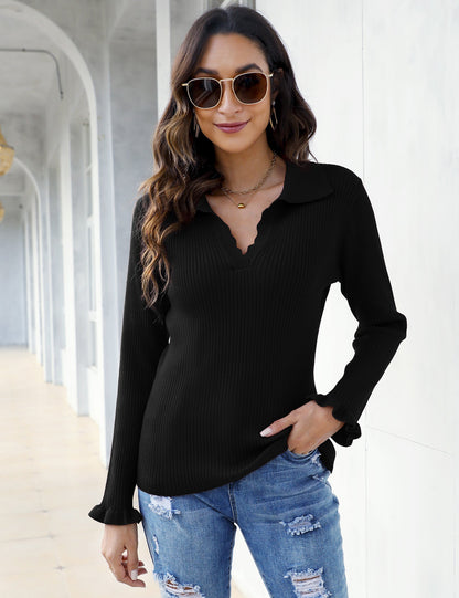 YESFASHION Women's Off Shoulder Top Long Sleeve T-Shirt