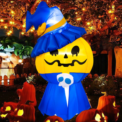 CYNDIE 5ft Halloween Decorations Outdoor Inflatable Mr.Pumpkin