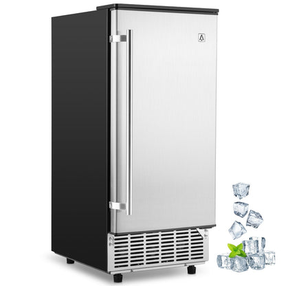 WHIZMAX 85Lbs Commercial Ice Maker Machine Stainless Steel Undercounter Freestanding Ice Maker