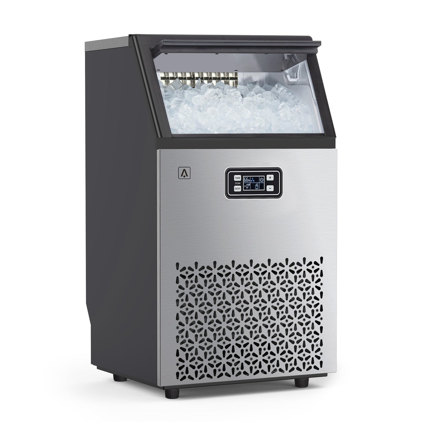 GARVEE 100LBS Commercial Ice Maker Machine Under Counter Stainless Steel Ice Machine