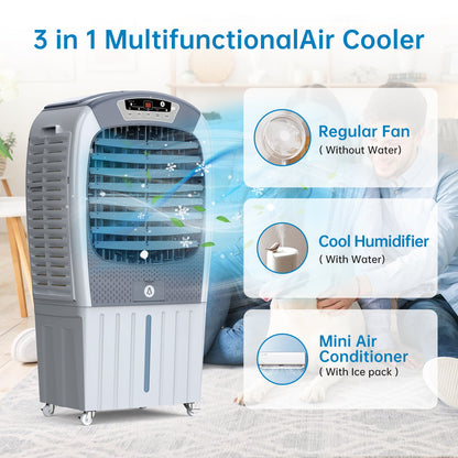 GARVEE Aprafie Evaporative Air Cooler 3500CFM Portable Air Conditioners Swamp Cooler Cooling Fan