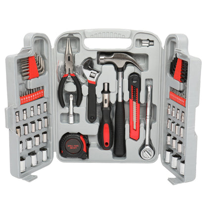 RONSHIN 186pcs Household Repair Tool Set Gray Black