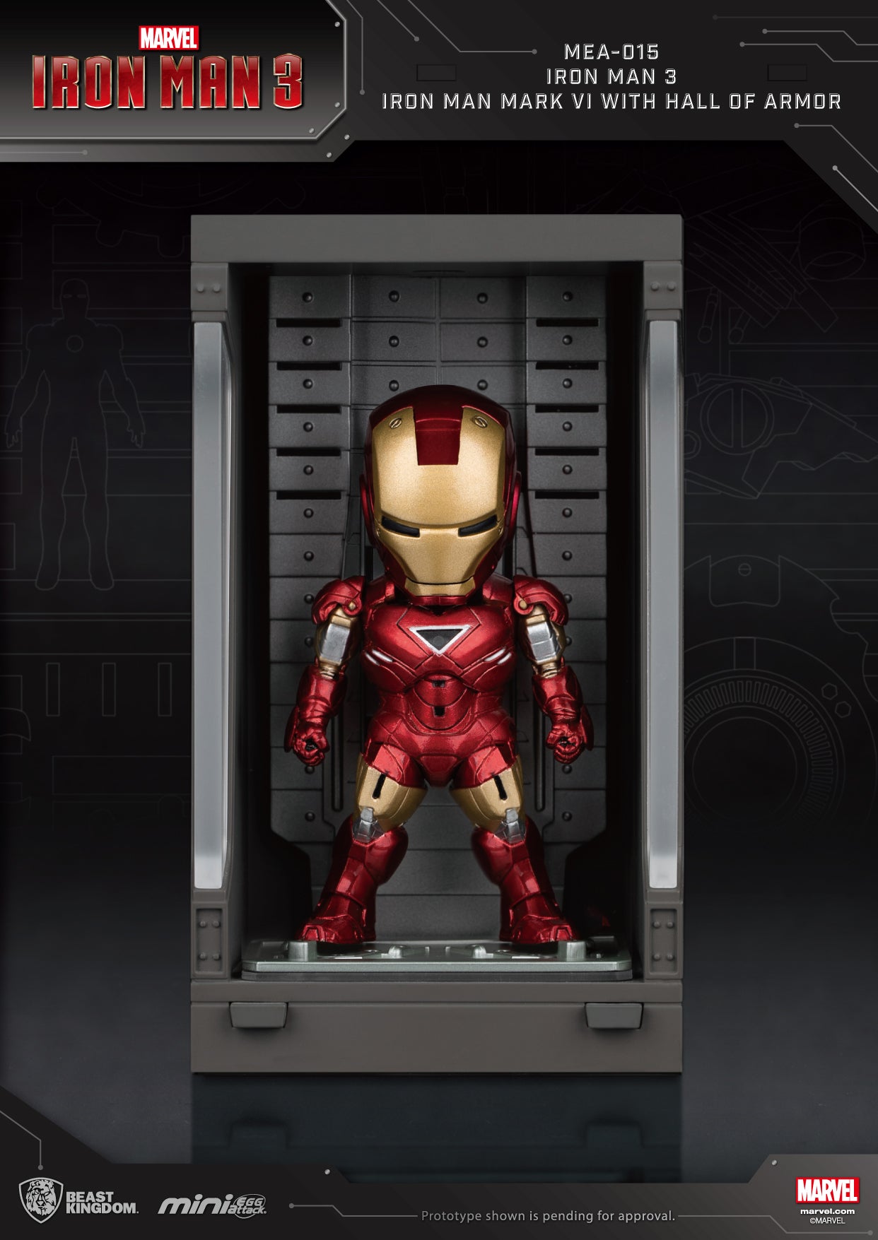 Iron Man 3 /Iron Man Mark VI with Hall of Armor (Mini Egg Attack)