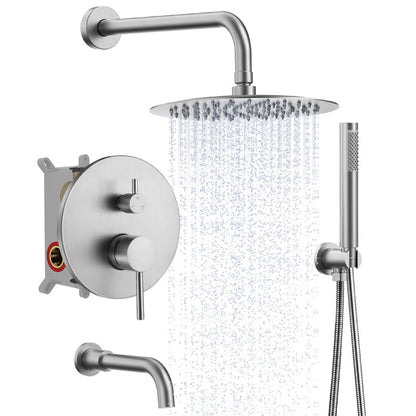 AquaFusion Trio Collection Tub And Shower Faucet With Rough-In Valve