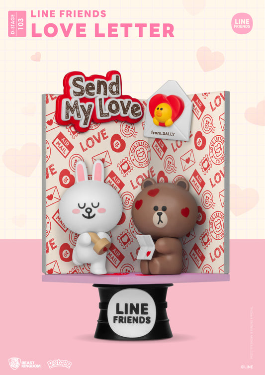 Diorama Stage-103-Line Friends-Love Letter (D-Stage)