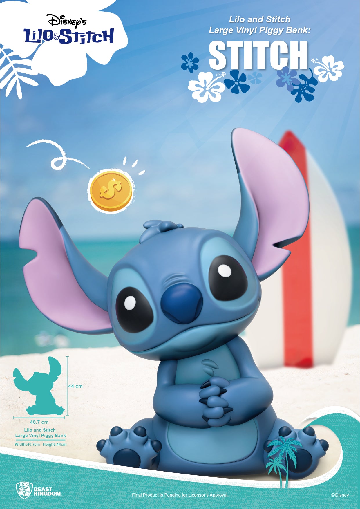 Lilo and Stitch Large Vinyl Piggy Bank: Stitch (Piggy Bank)