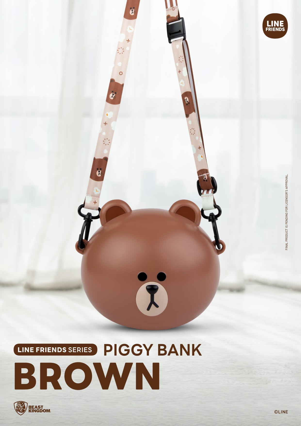 LINE FRIENDS Series Piggy Bank Brown (Piggy Bank)