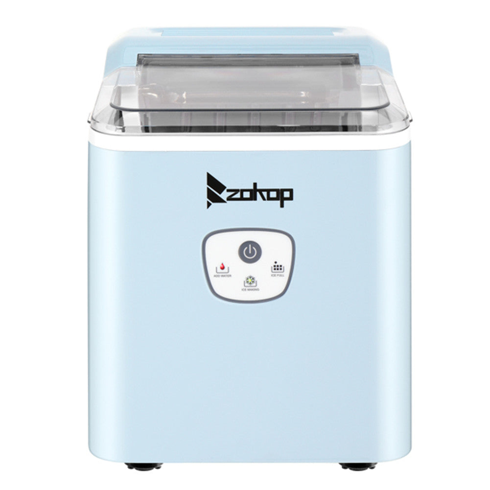 ZOKOP Ice Maker 26lbs/12kg/24h with Plastic Lid Blue