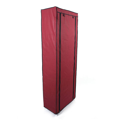 RONSHIN 10-layer Shoe Rack Room-Saving Shoe Cabinet Wine Red