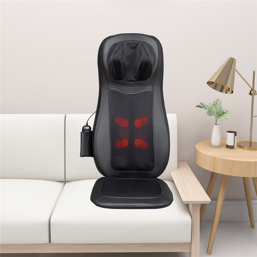 DSSTYLES 1 Set Massage Pad Fabric Three-inserts Massage Chair Pad Black