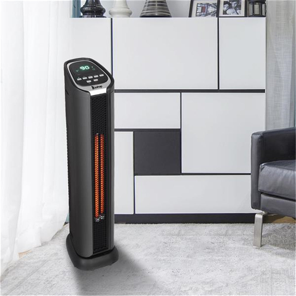 ZOKOP Digital Slim Space Heater 1500W with Two Heat Settings Black