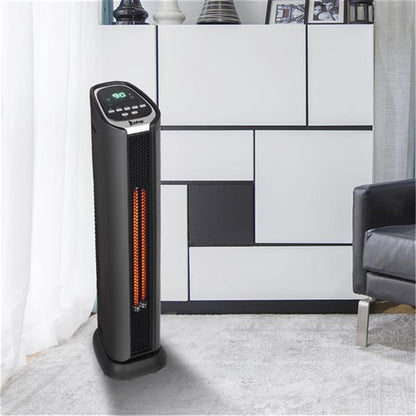 ZOKOP Digital Slim Space Heater 1500W with Two Heat Settings Black