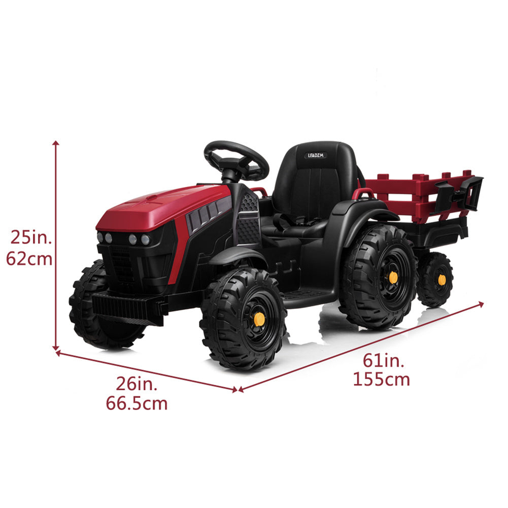 YIWA LEADZM Agricultural Vehicle Toys with Rear Bucket Red