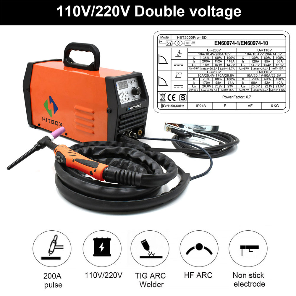 RONSHIN Tig Igbt Welder 200amp 110v/220v Welder