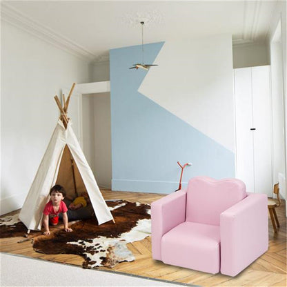 ALICIAN Single Kids Sofa 2-in-1 Rectangular 49*32*39cm Modern Pink