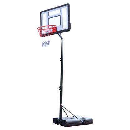 YIWA Portable Removable Basketball Circle Adjustable Height 210-260cm Black