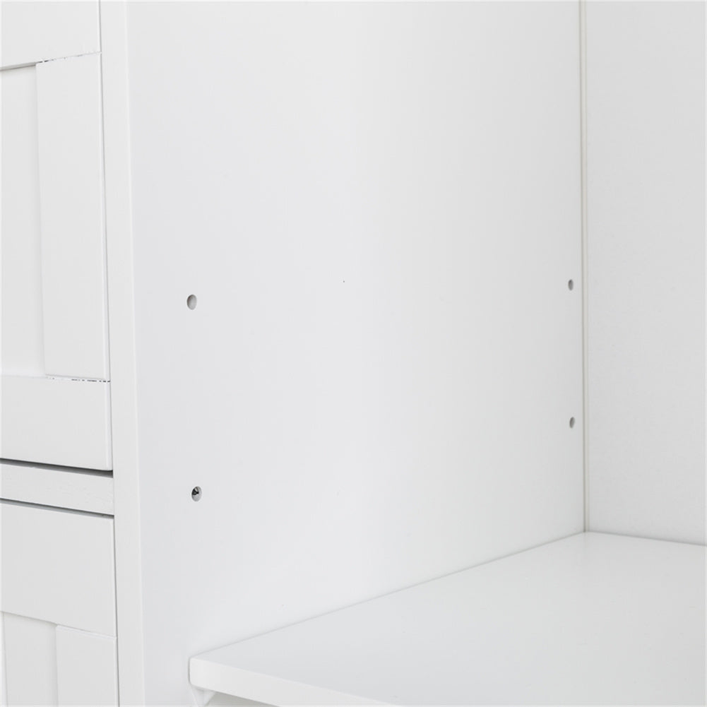 AMYOVE Single Door Bathroom Storage Cabinet with 4 Drawers Waterproof Lightweight