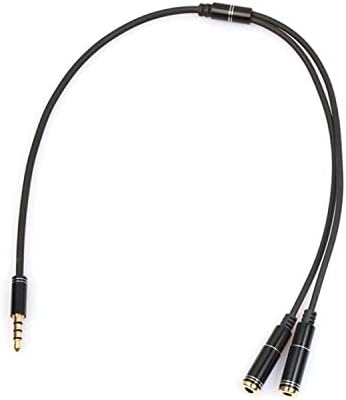 Ubibot Audio Jack Splitter for Ubibot GS1/SP1 Device, Stereo Headphone Audio Male to 2 Female, Splitter, Cable Adapter, Plug Jack, 3.5mm Plug to 3.5mm Socket