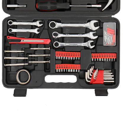 RONSHIN 148pcs Household Tool Set Hand Tool Kit Red