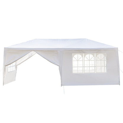 THBOXES 3x6m 6-sided 2 Doors Spiral Tube Pergola Waterproof Tent for Household Wedding Party