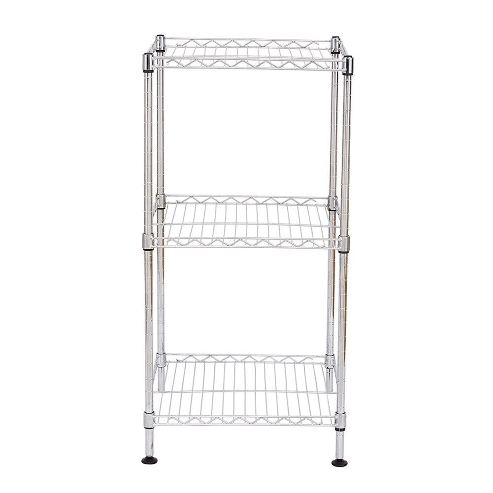 RONSHIN 3-Tier Household Metal Storage Racks Adjustable Shelves Organizer