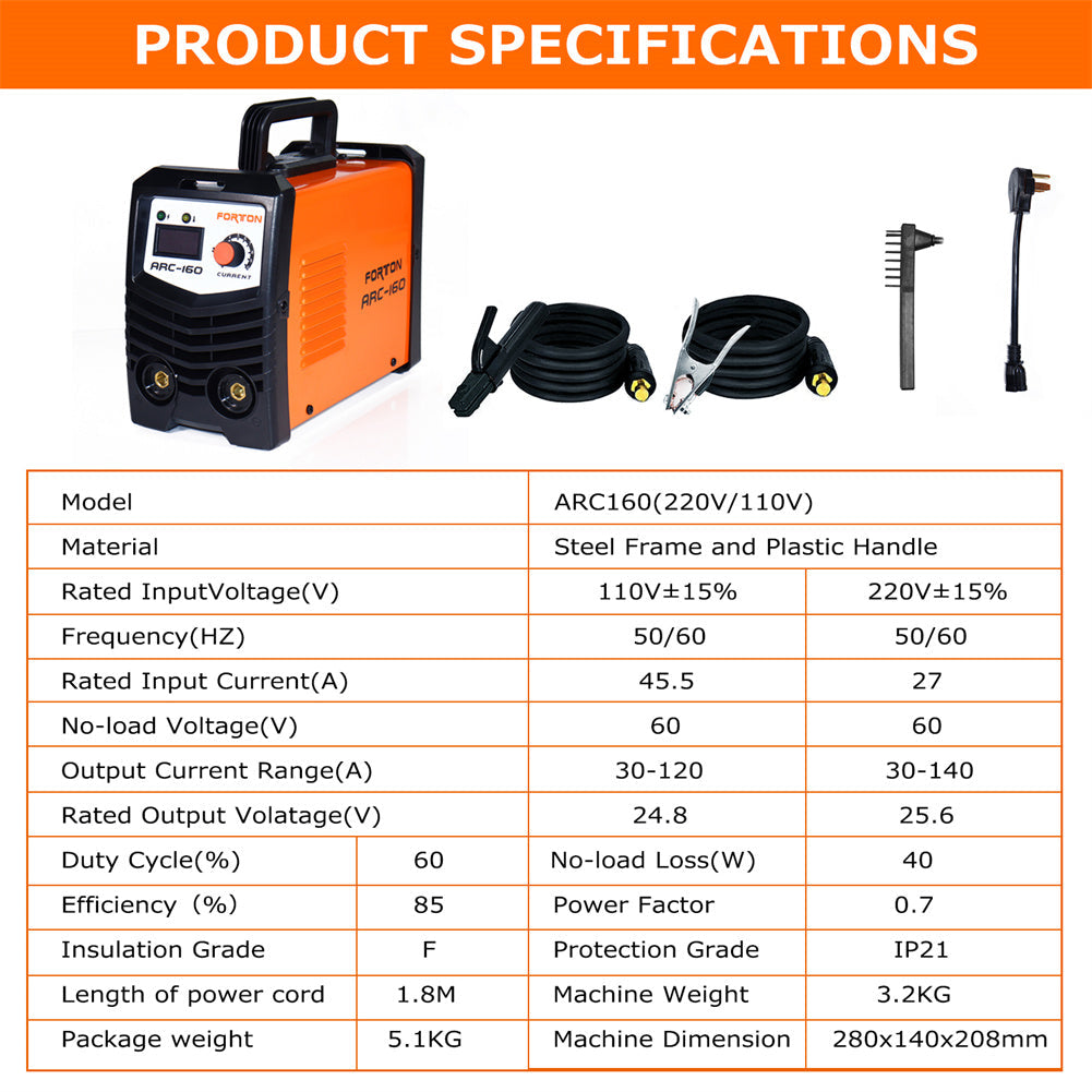 RONSHIN Arc-160 Electric Welding Machine Portable