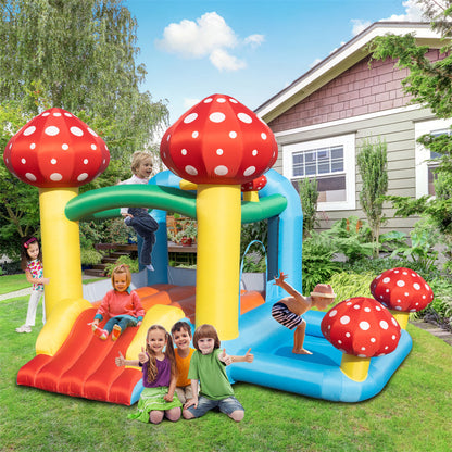 THBOXES Durable Inflatable Bouncer with Air Blower Family Backyard Bouncy Castle