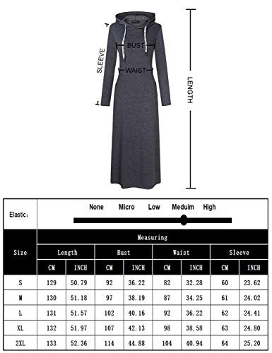 YESFASHION Women Pullover Pocket Slim Sweatshirt Casual Hoodie Dress