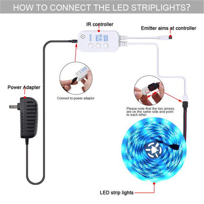 REDCOLOURFUL 300leds Smart Led Strip Lights 10M