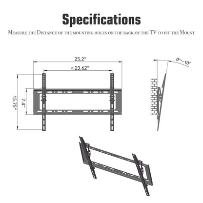 RONSHIN TV Stand Full Motion Bracket 32-70 Inches Black