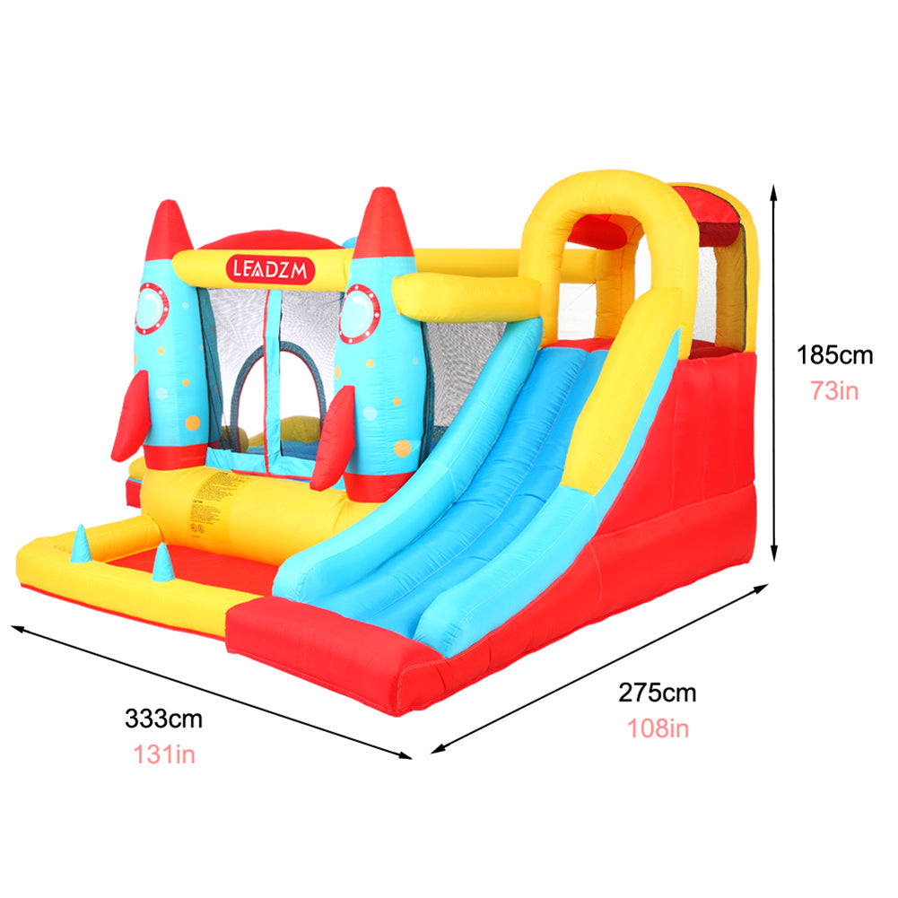 THBOXES Inflatable Bouncer with Air Blower Colorful