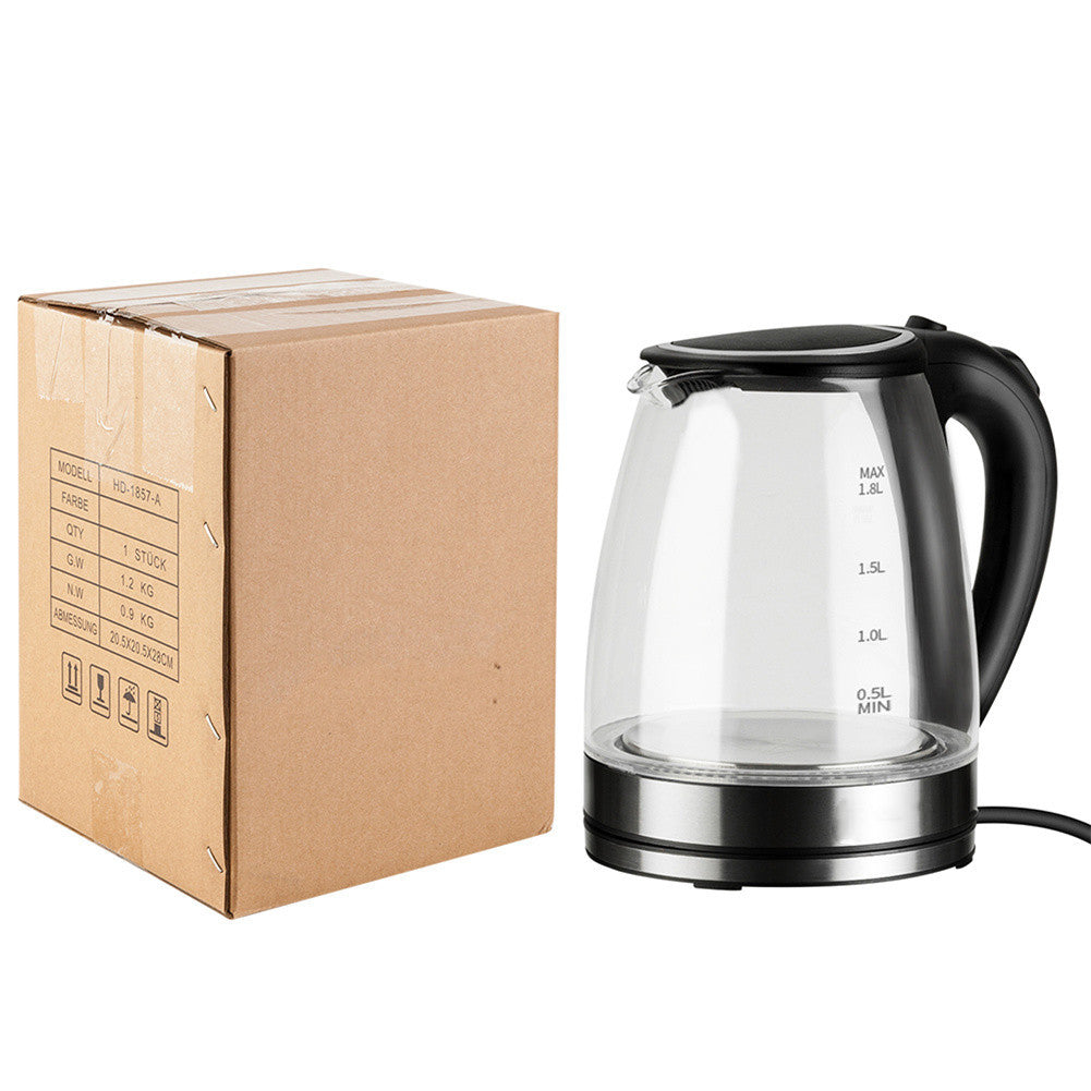 ZOKOP 1.8L Glass Electric Kettle Teapot Auto Shut-off