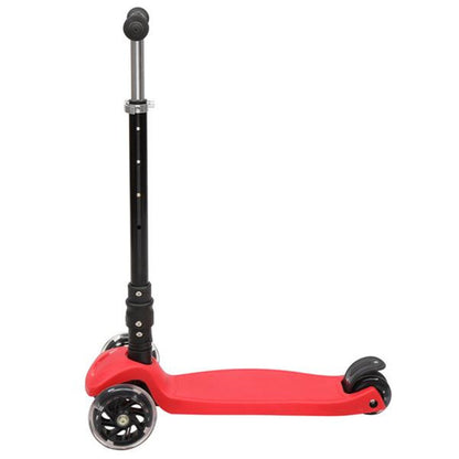 YIWA 3-wheeled Toddler Kids Scooter Foldable Height Adjustable Red