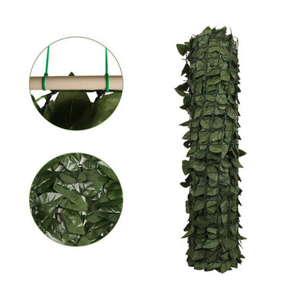 RONSHIN Artificial Fake Leaf Foliage Privacy Fence Screen Garden Panel Outdoor Hedge