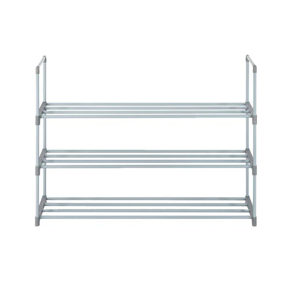 RONSHIN 3 Tier Stackable Shoes Rack Storage Shelf GREY