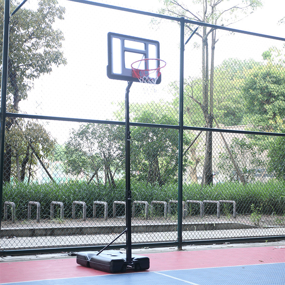 YIWA Portable Removable Basketball Circle Adjustable Height 210-260cm Black