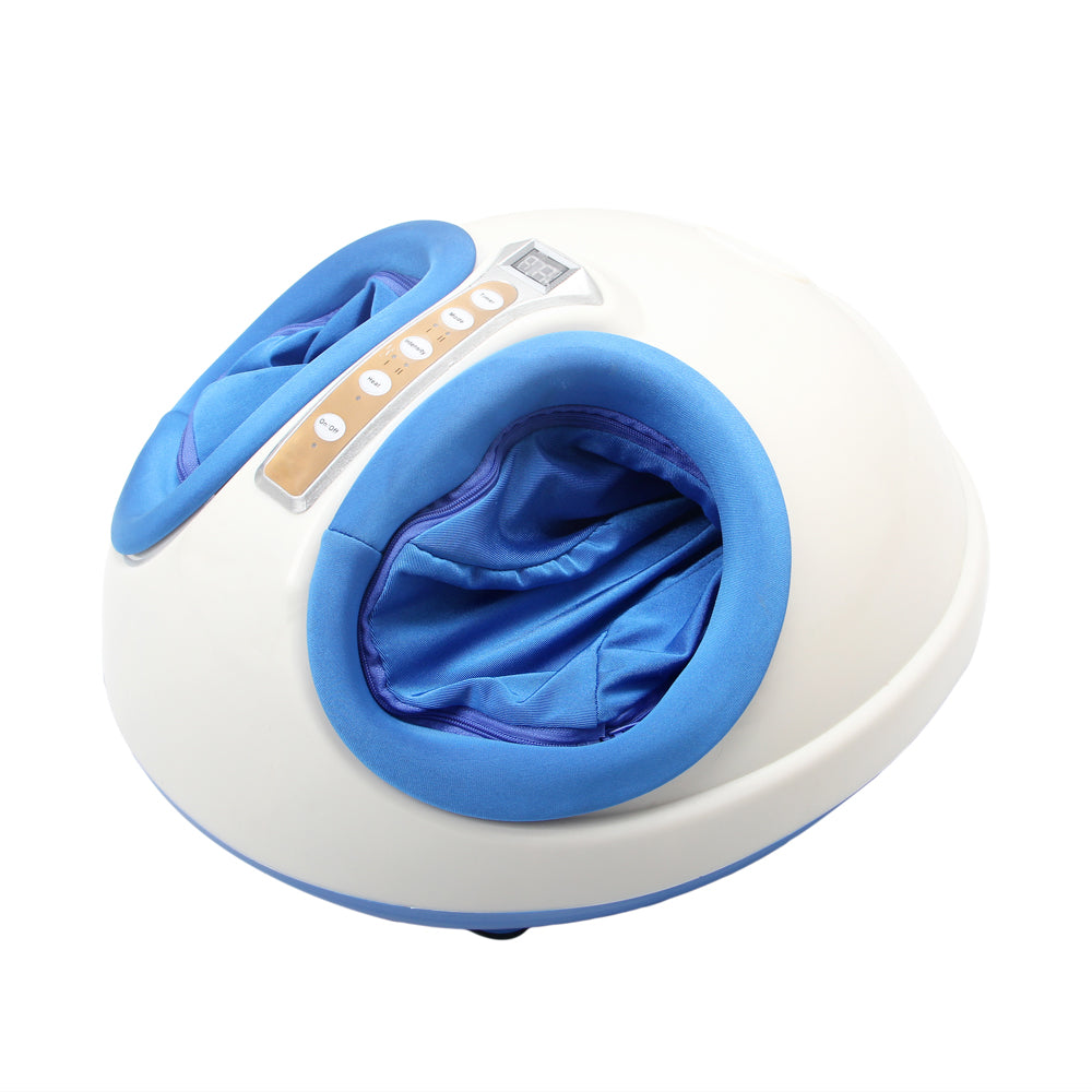 DSSTYLES 1 Set Smart Sole Airbag Heating Massager Pedicure Machine Blue